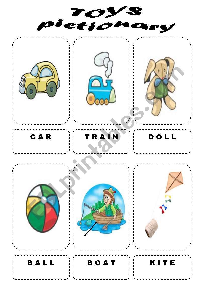 Toys pictionary worksheet