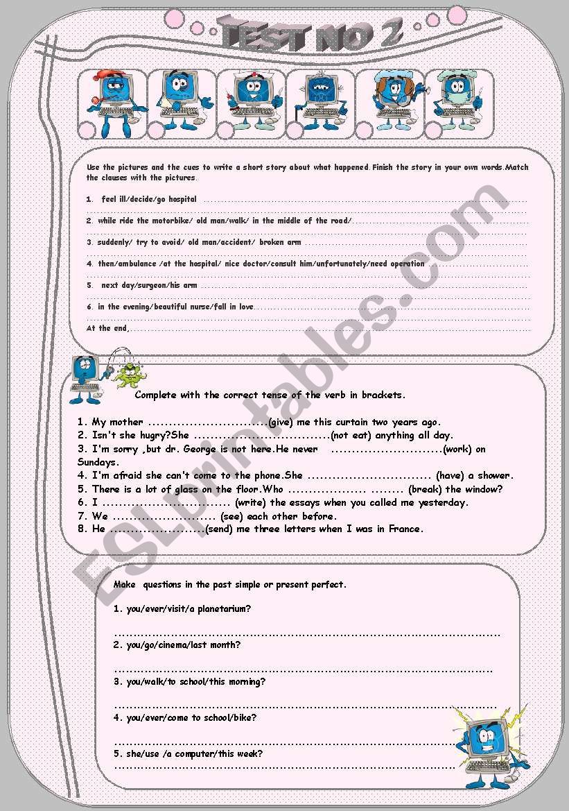 revision test no. 2 worksheet