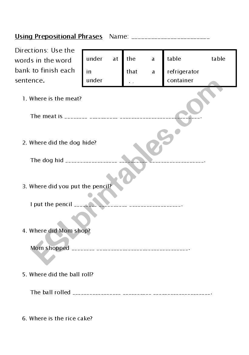 english-worksheets-using-prepostional-phrases