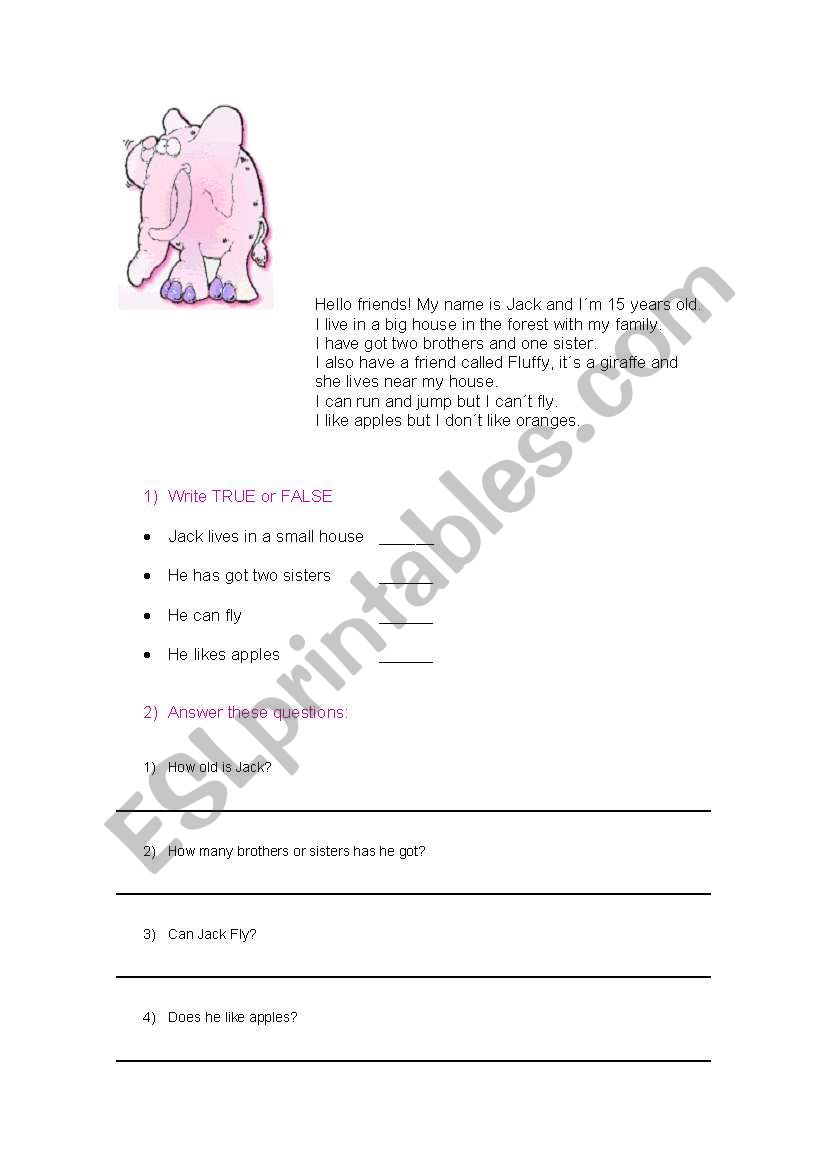 Test worksheet