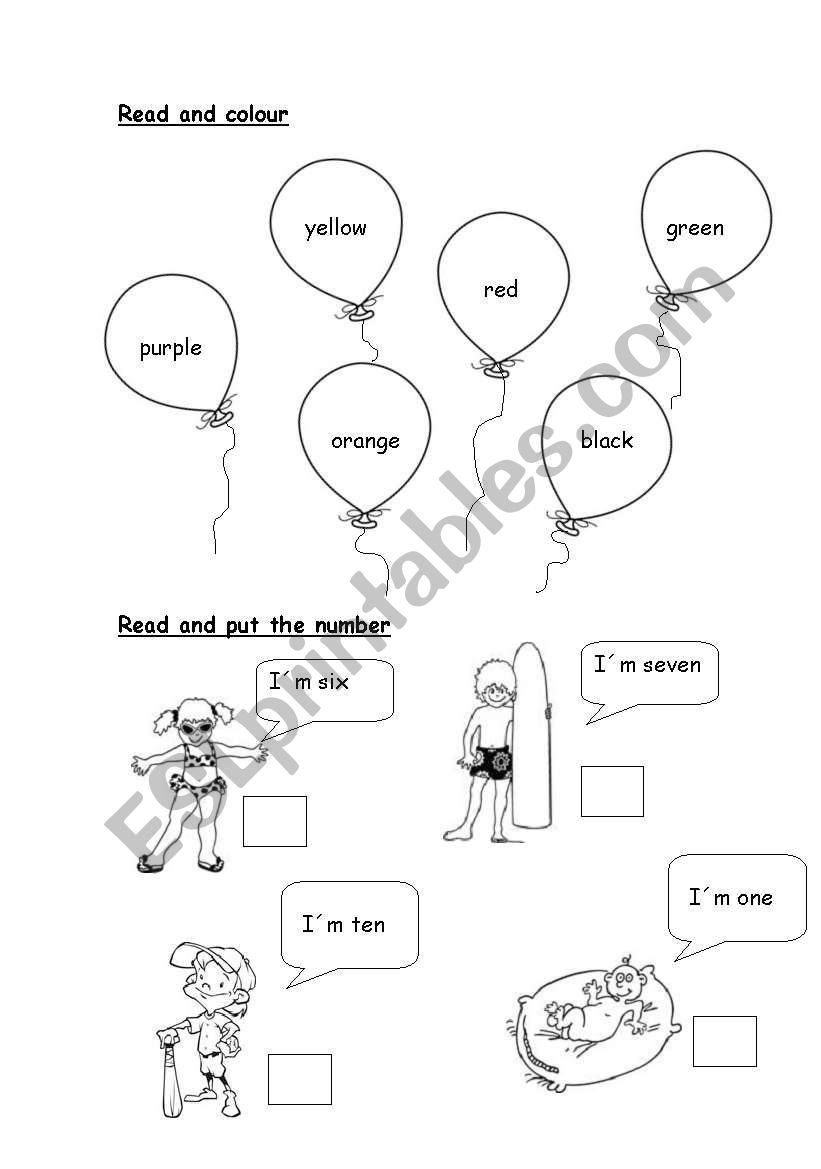 Reading Comprehension worksheet