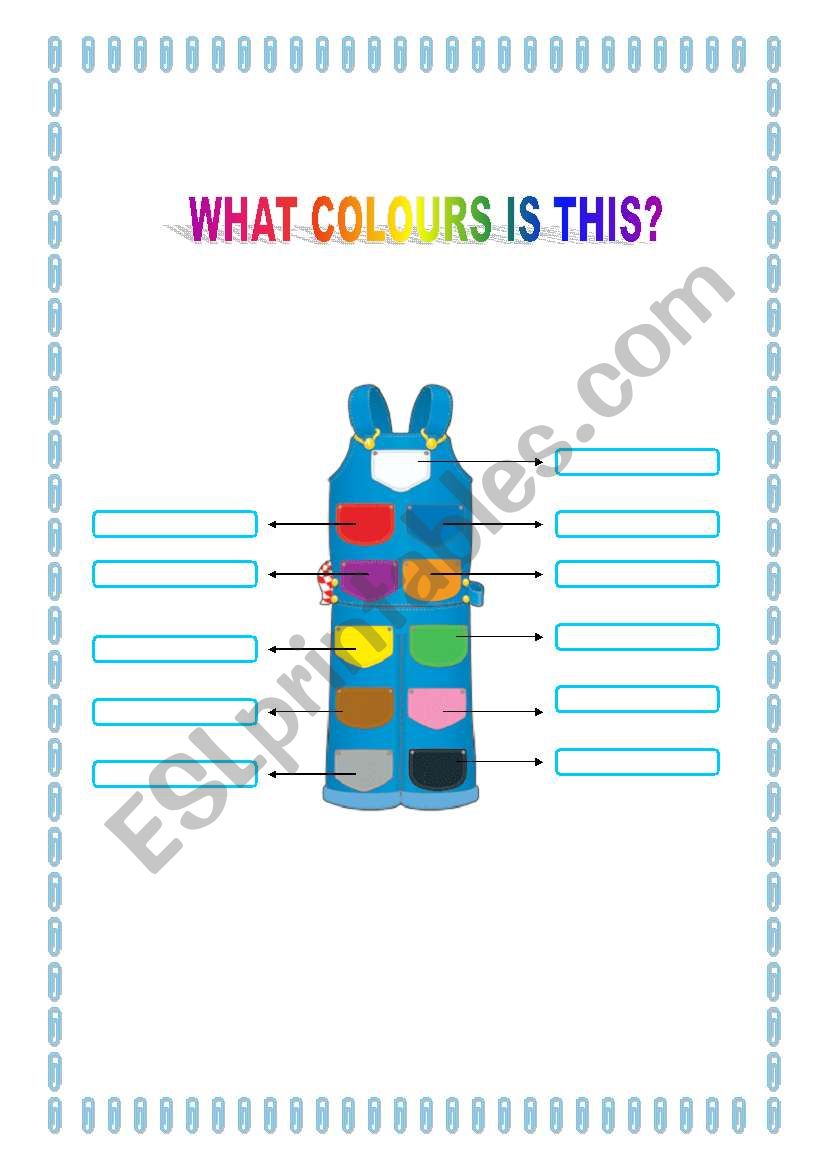 WHAT COLOR IS THIS? worksheet