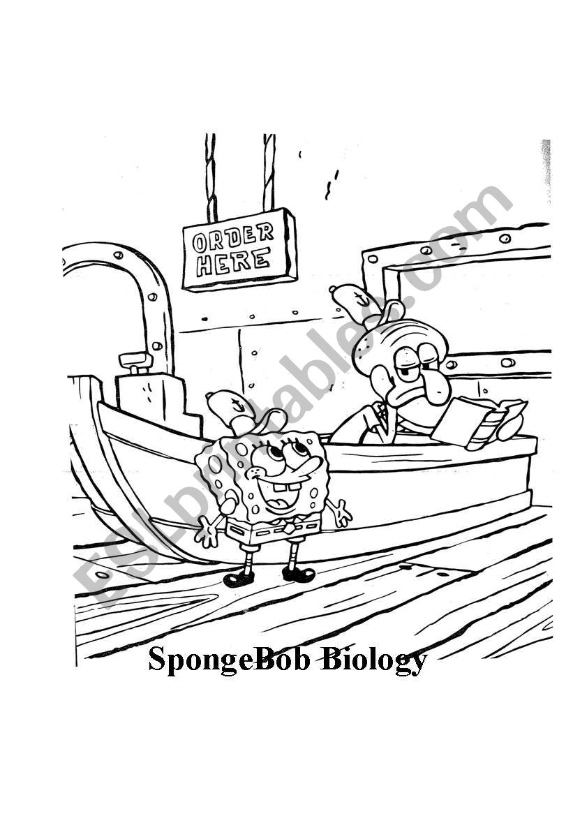Sponge Bob Biology Pants worksheet
