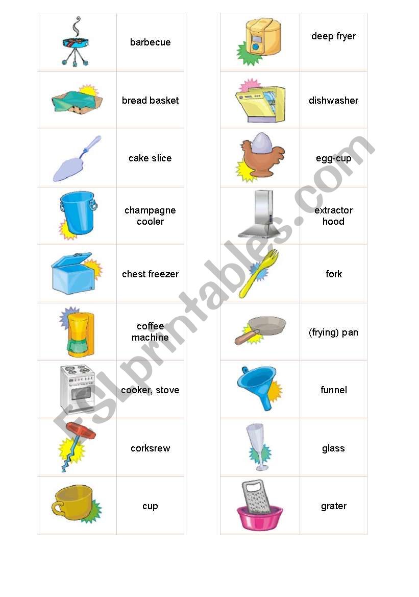 Kitchen Utensils worksheet