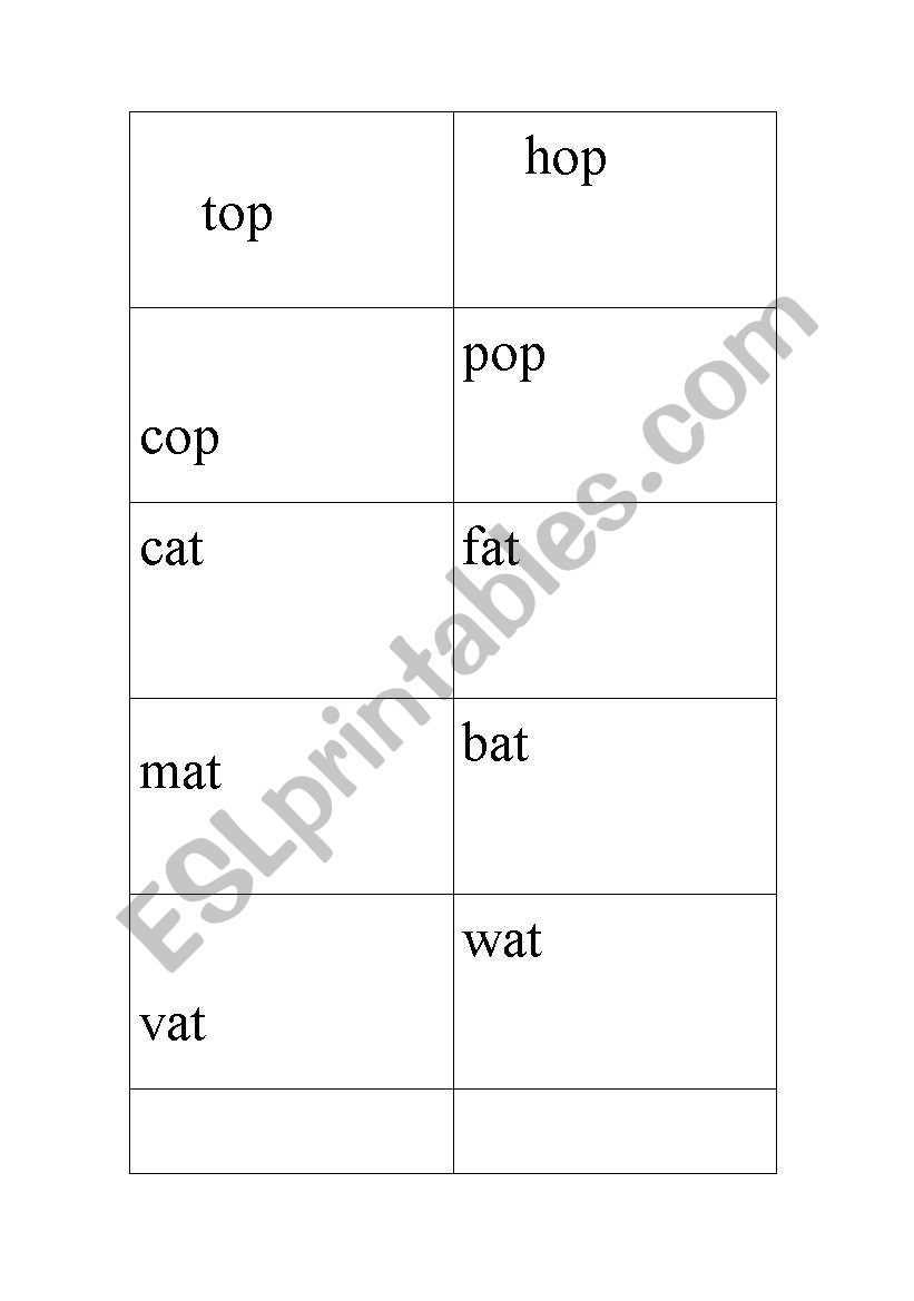 rhyming words worksheet