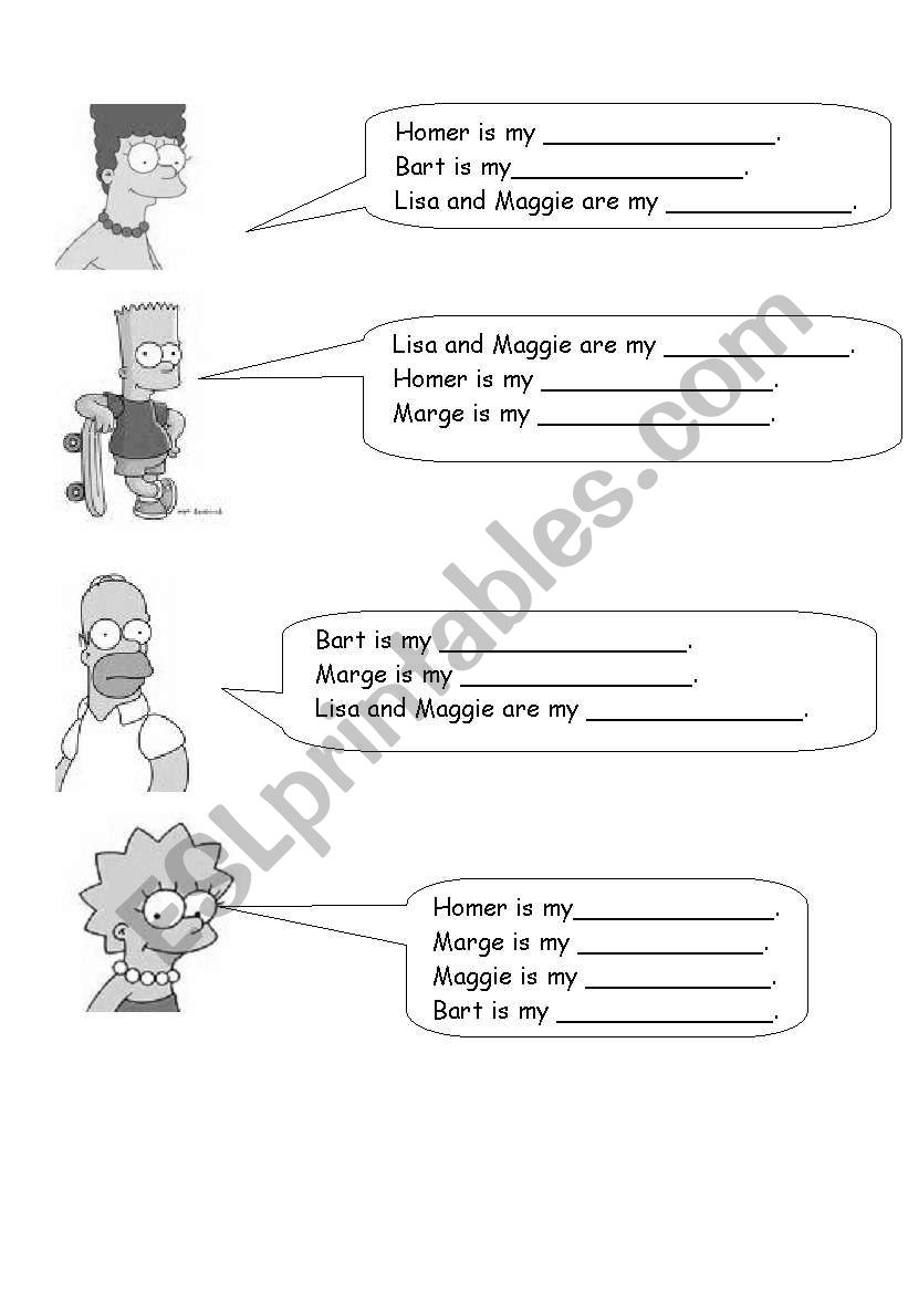 Family worksheet