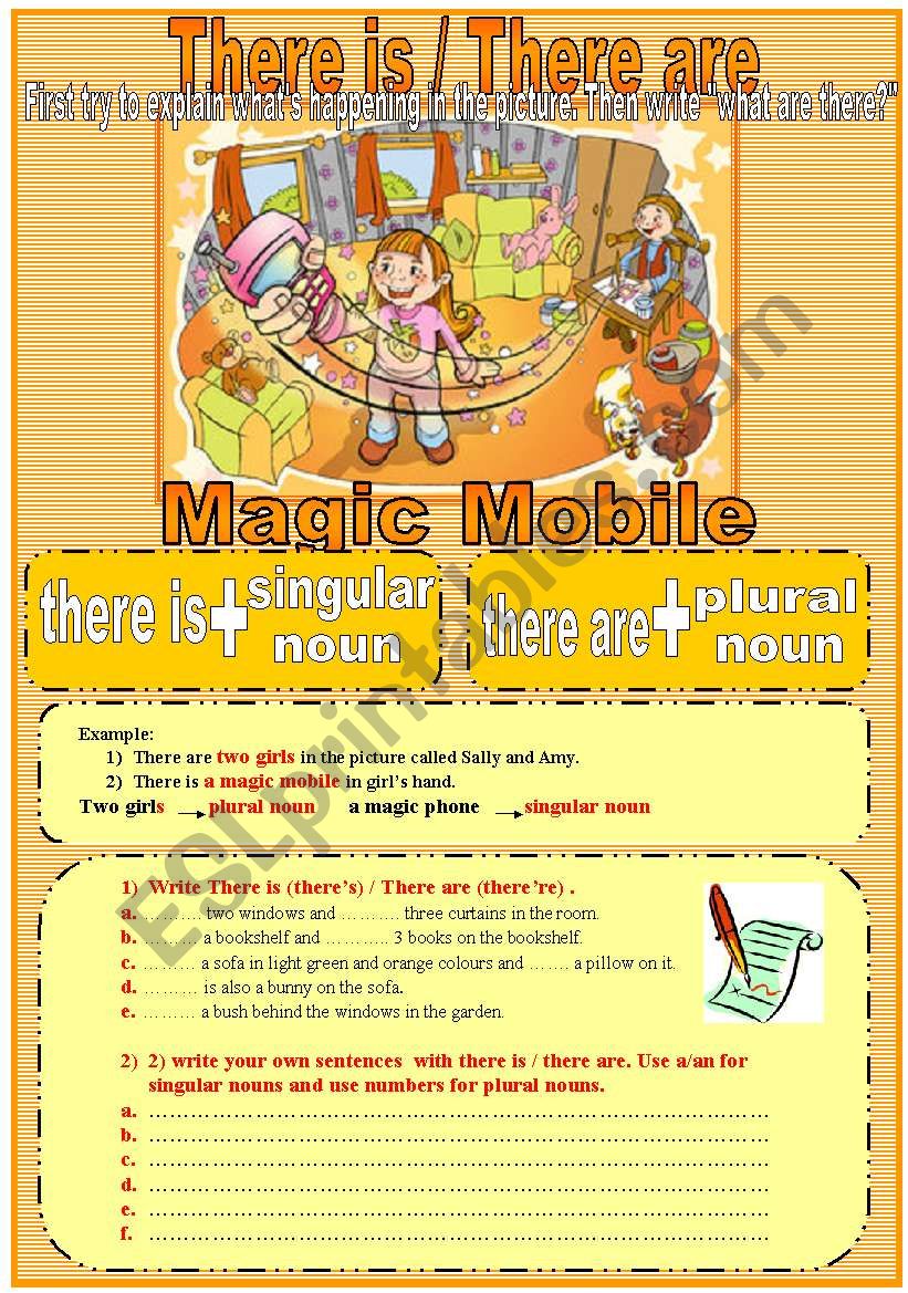 there is / there are  worksheet