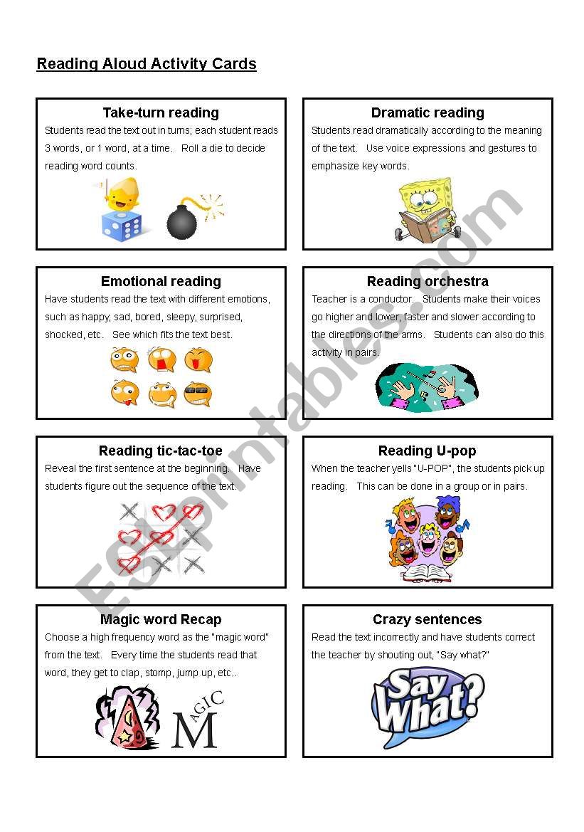 Fun with Reading worksheet