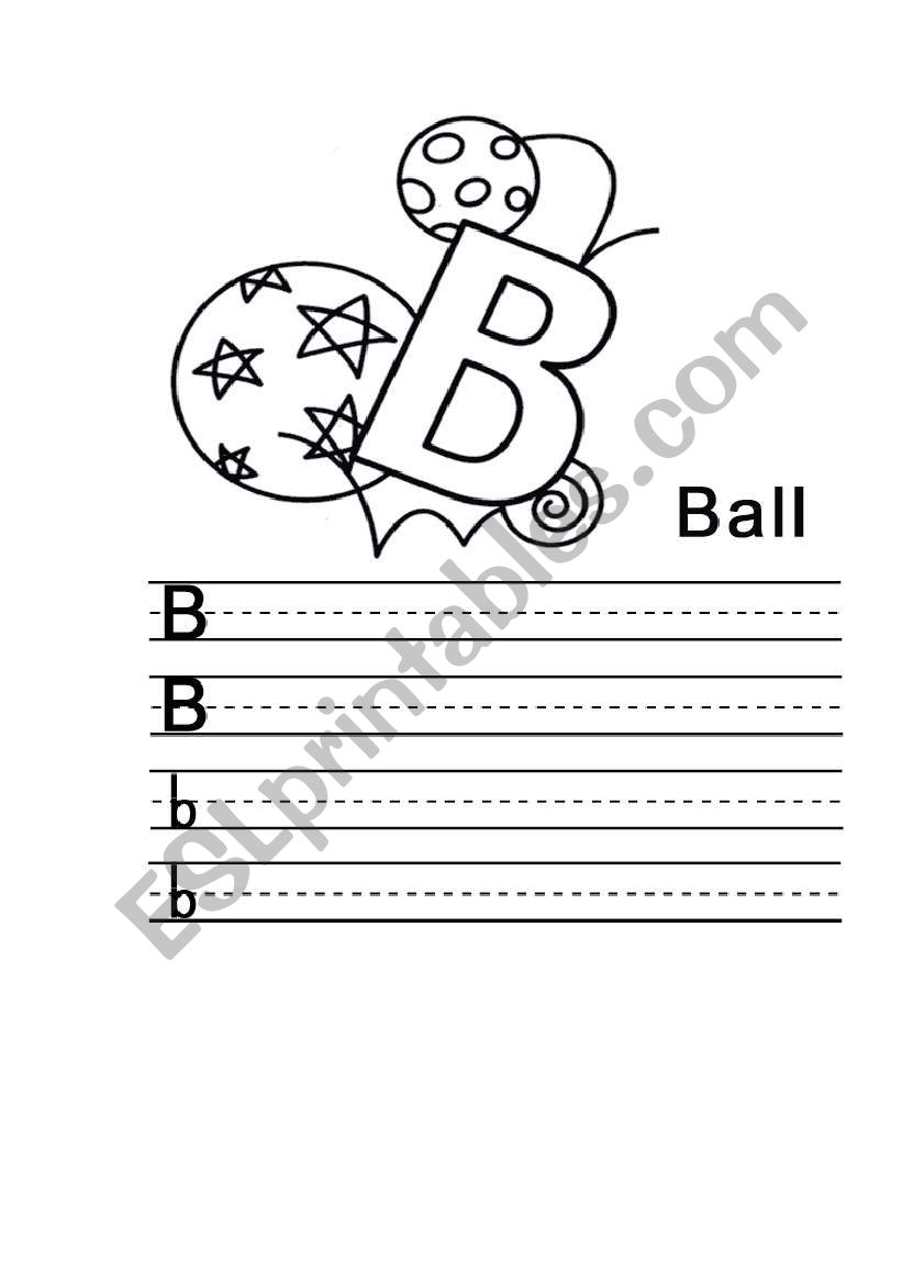 english alphabet worksheet