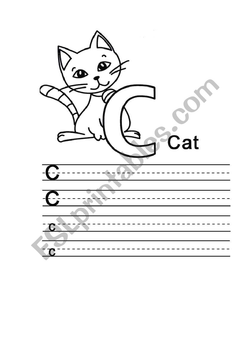 english alphabet worksheet