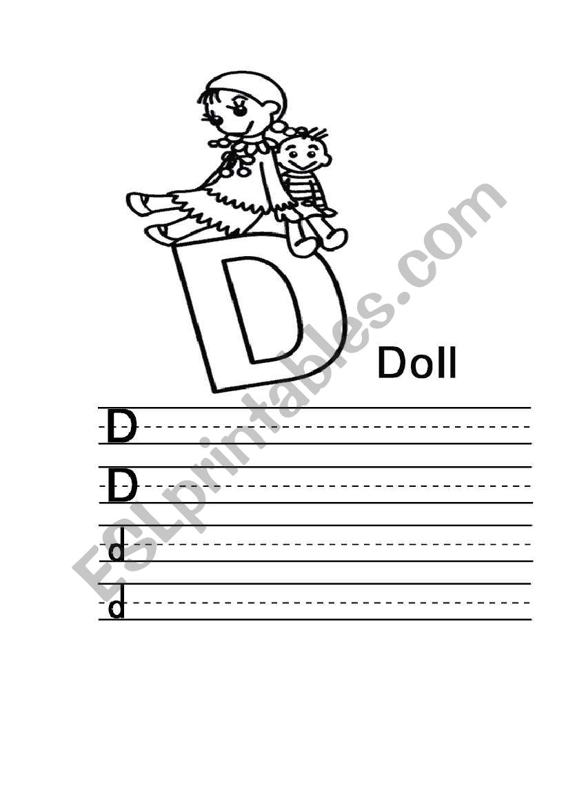 english alphabet worksheet