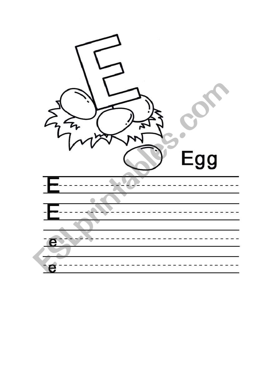 english alphabet worksheet