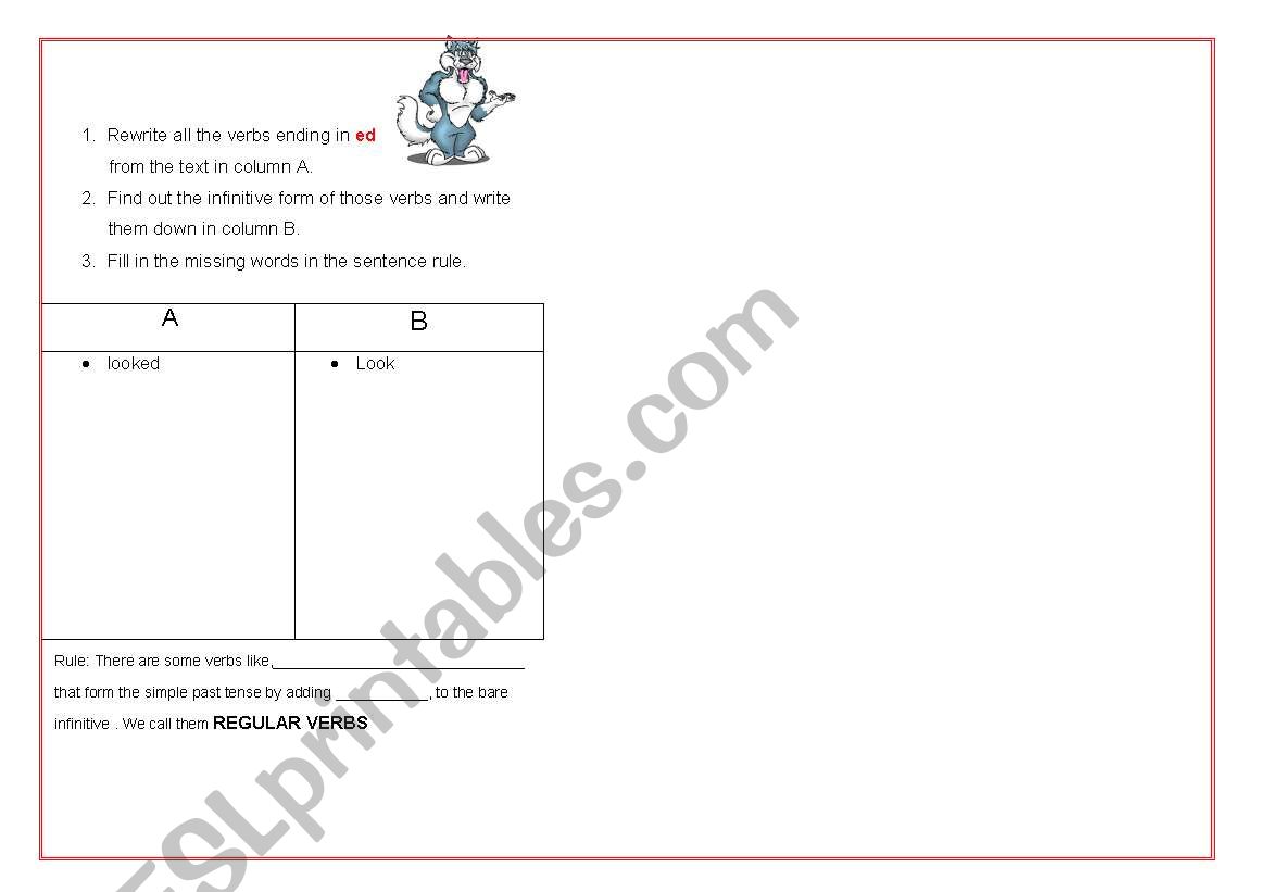 Wolf Side of the Story LRRH worksheet