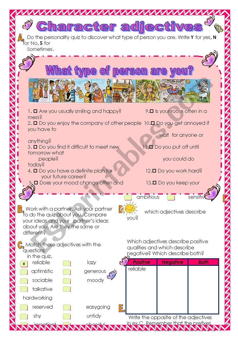What kind of person deals are you quiz