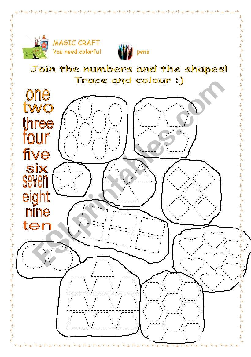 numbers-coloring worksheet