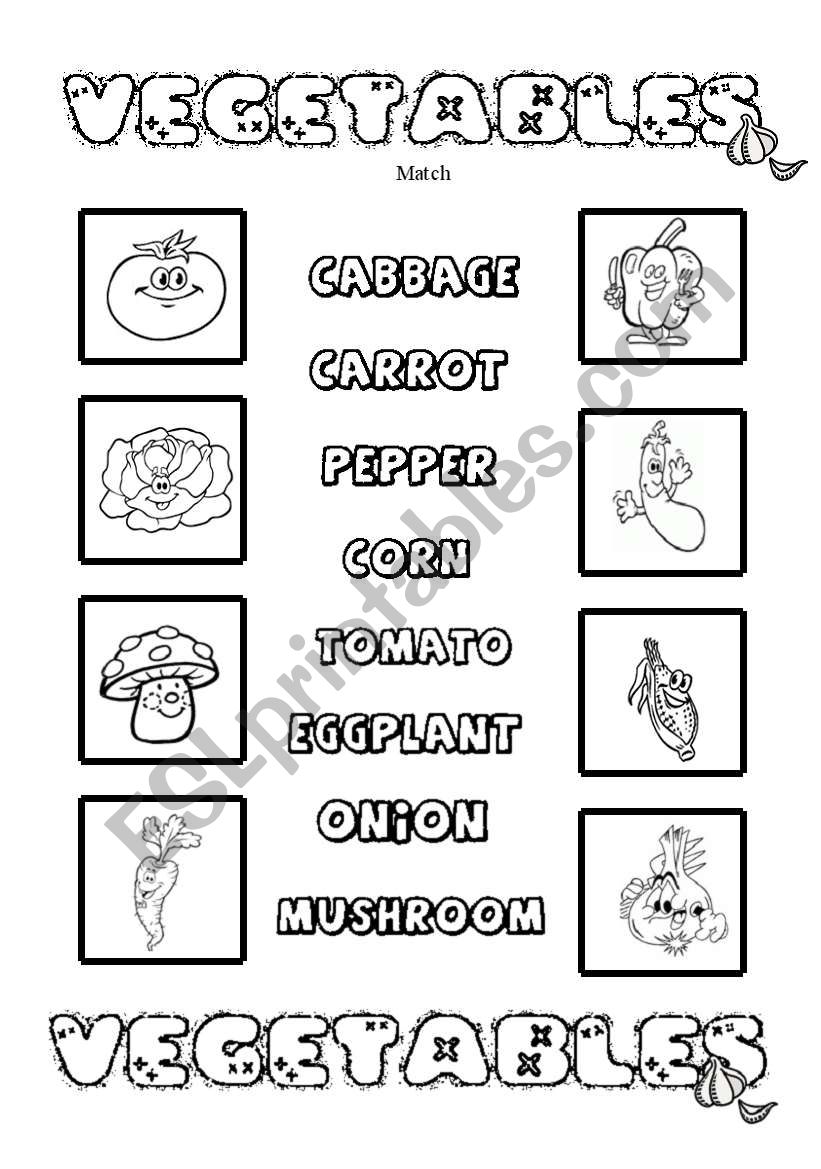 Vegetables (4/4) worksheet