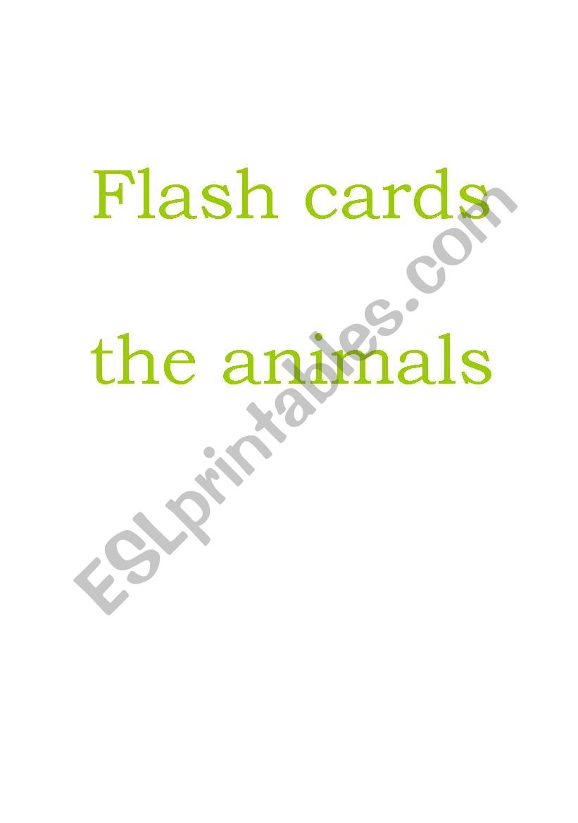 flash cards worksheet