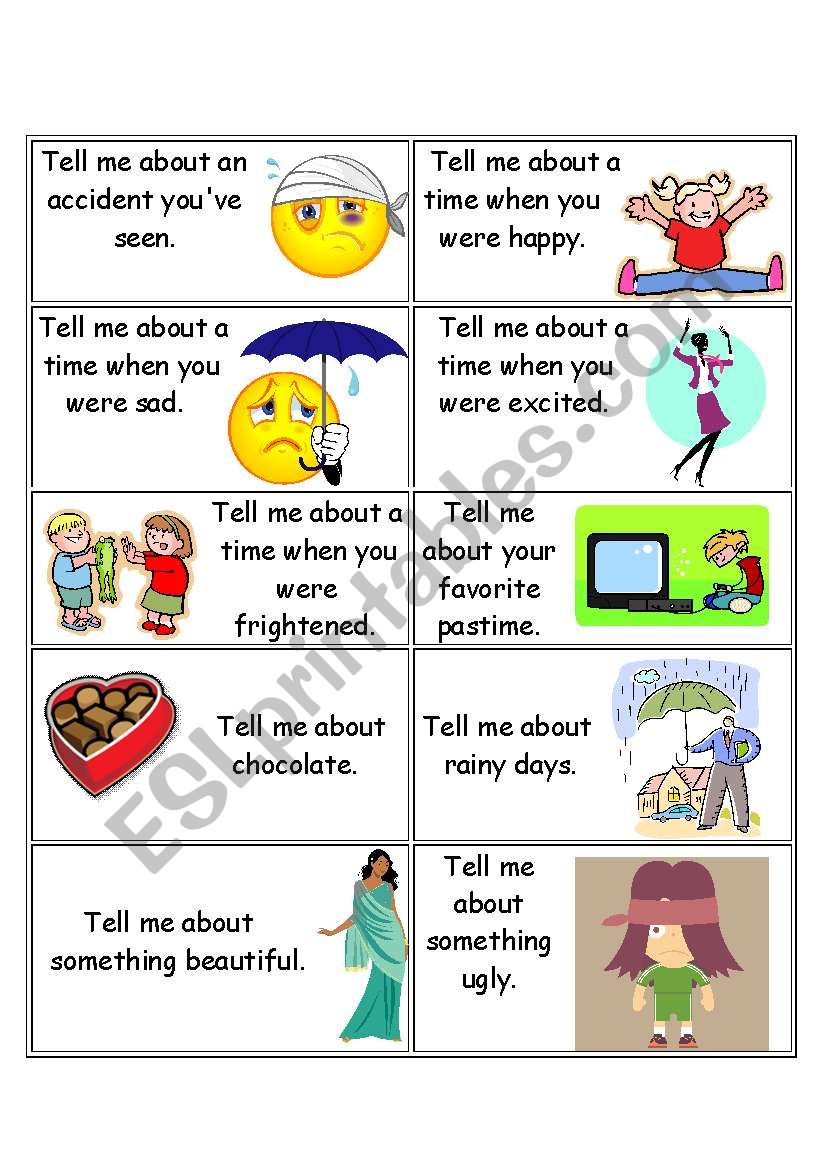 Tell Me About Yourself Worksheet For Kids