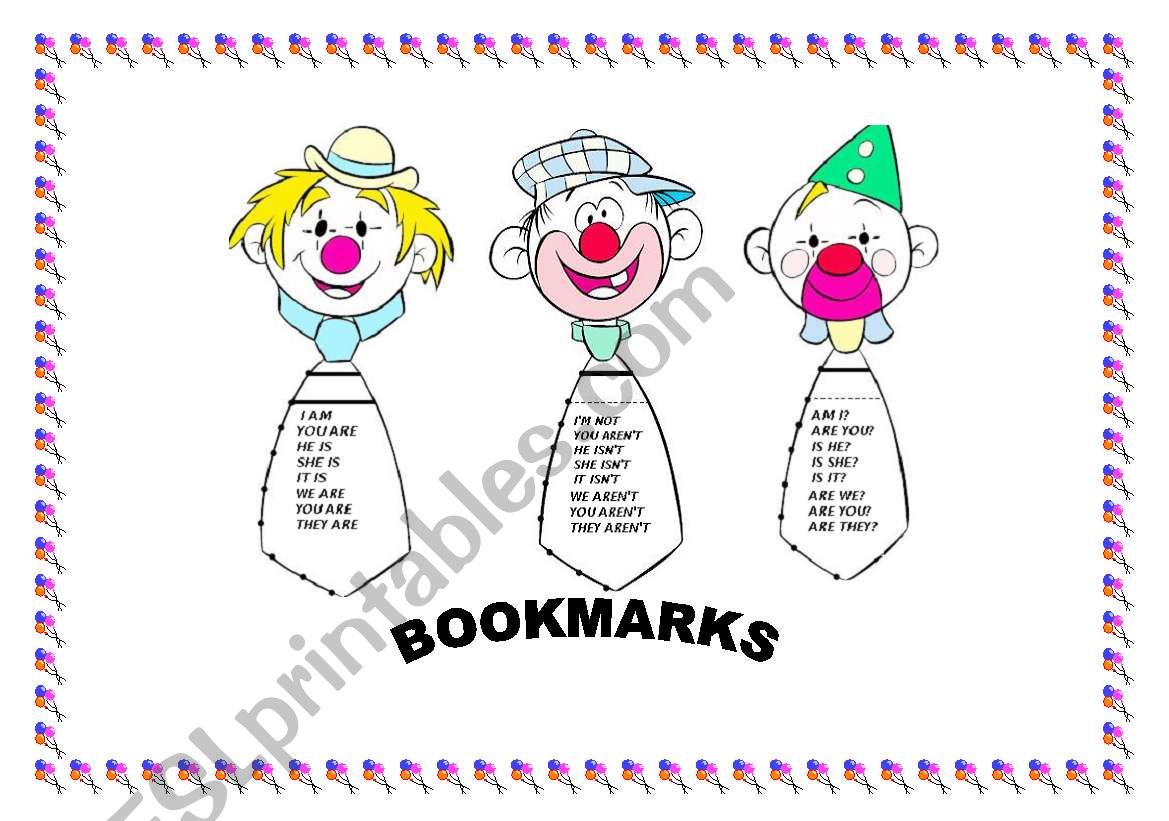 bookmarks worksheet