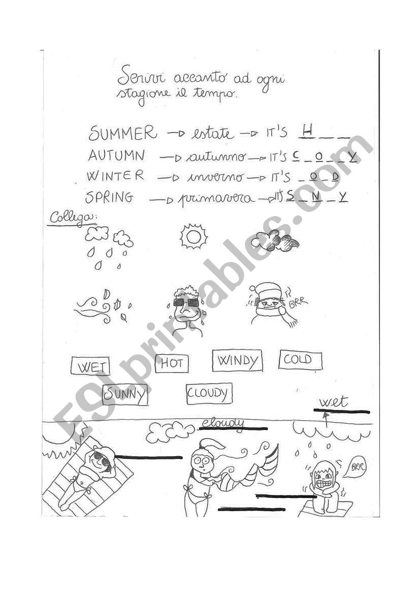 The Weather worksheet