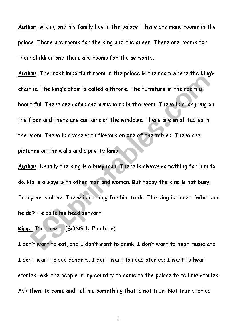 Clever Farmer role play worksheet