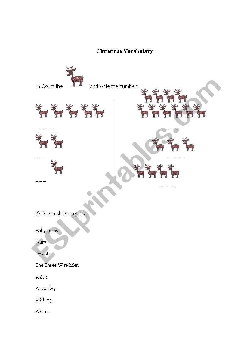 Christmas forever worksheet