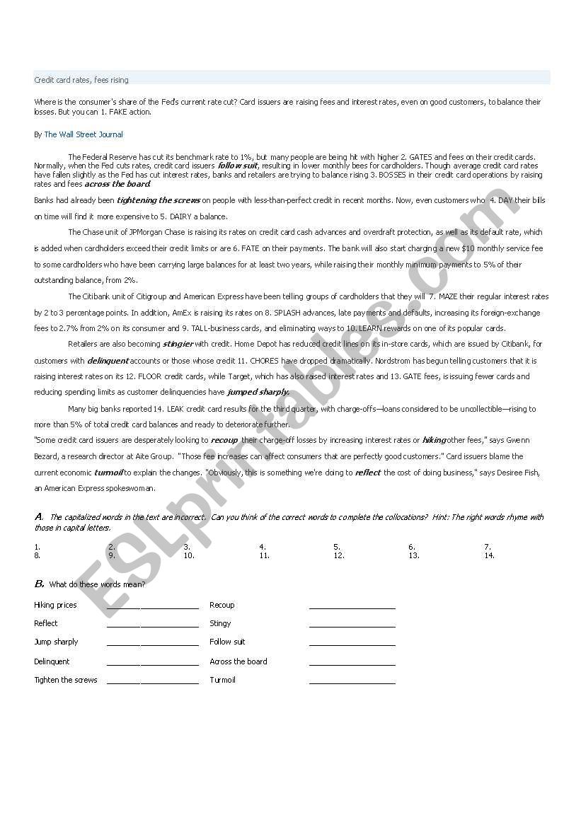 Rhyming mistakes worksheet