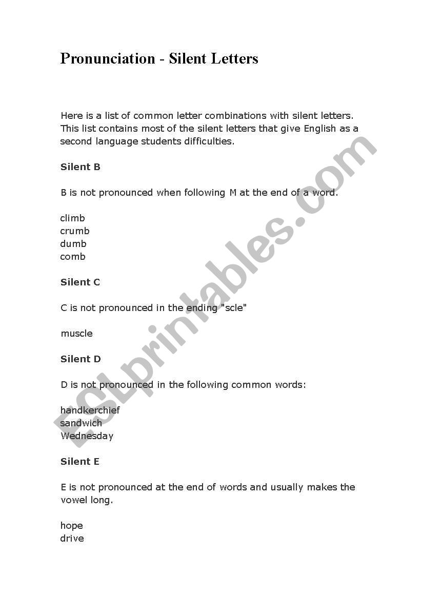 STRESS PATTERN worksheet