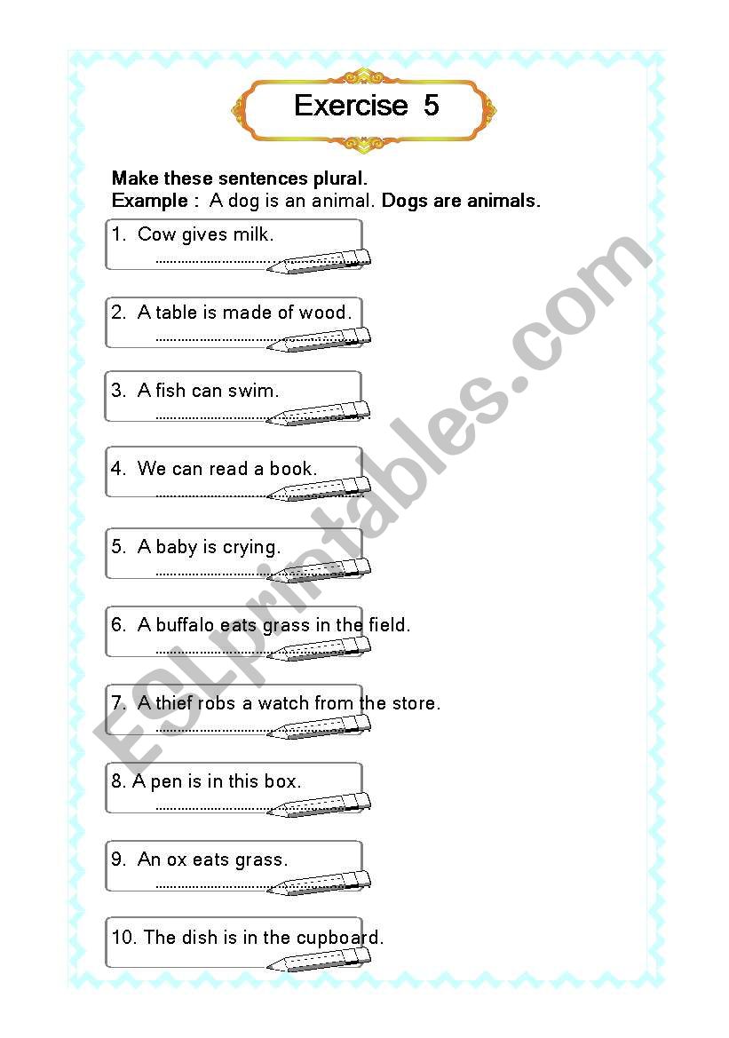 Nouns worksheet