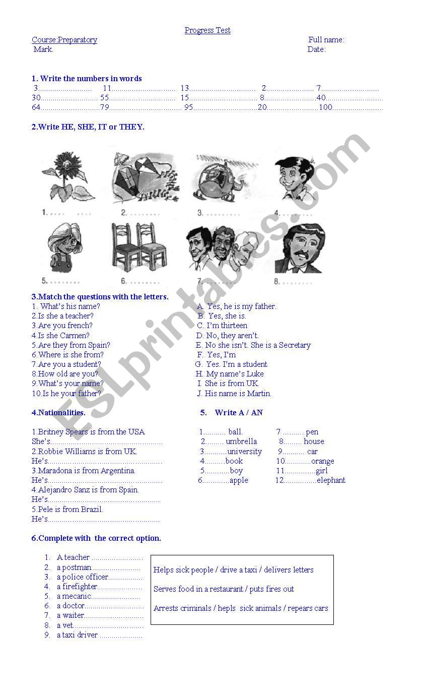 Maru worksheet