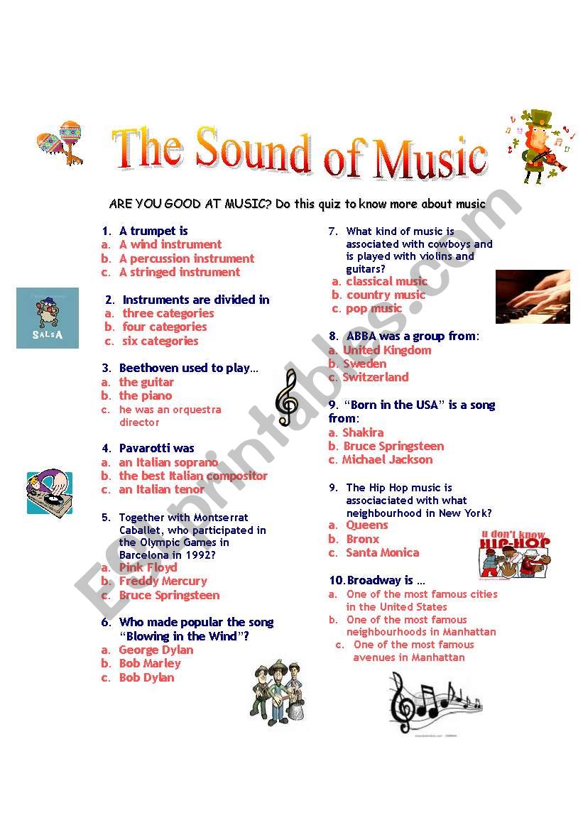 the sound of music: Music quiz