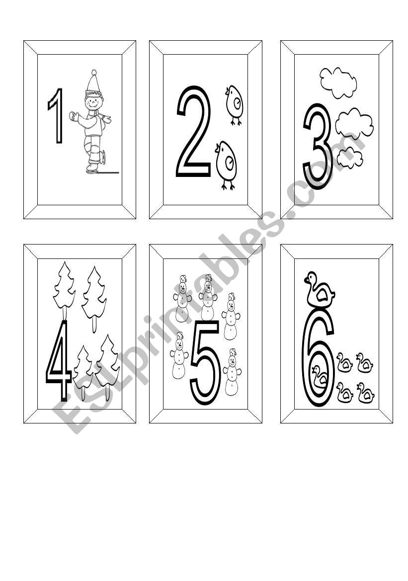 Numbers Cards worksheet