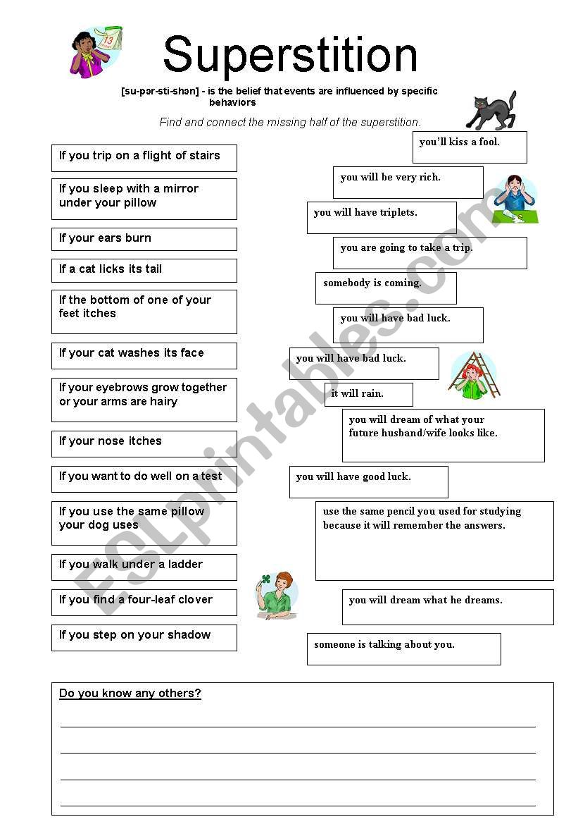 SUPERSTITION - If-sentences Type 1