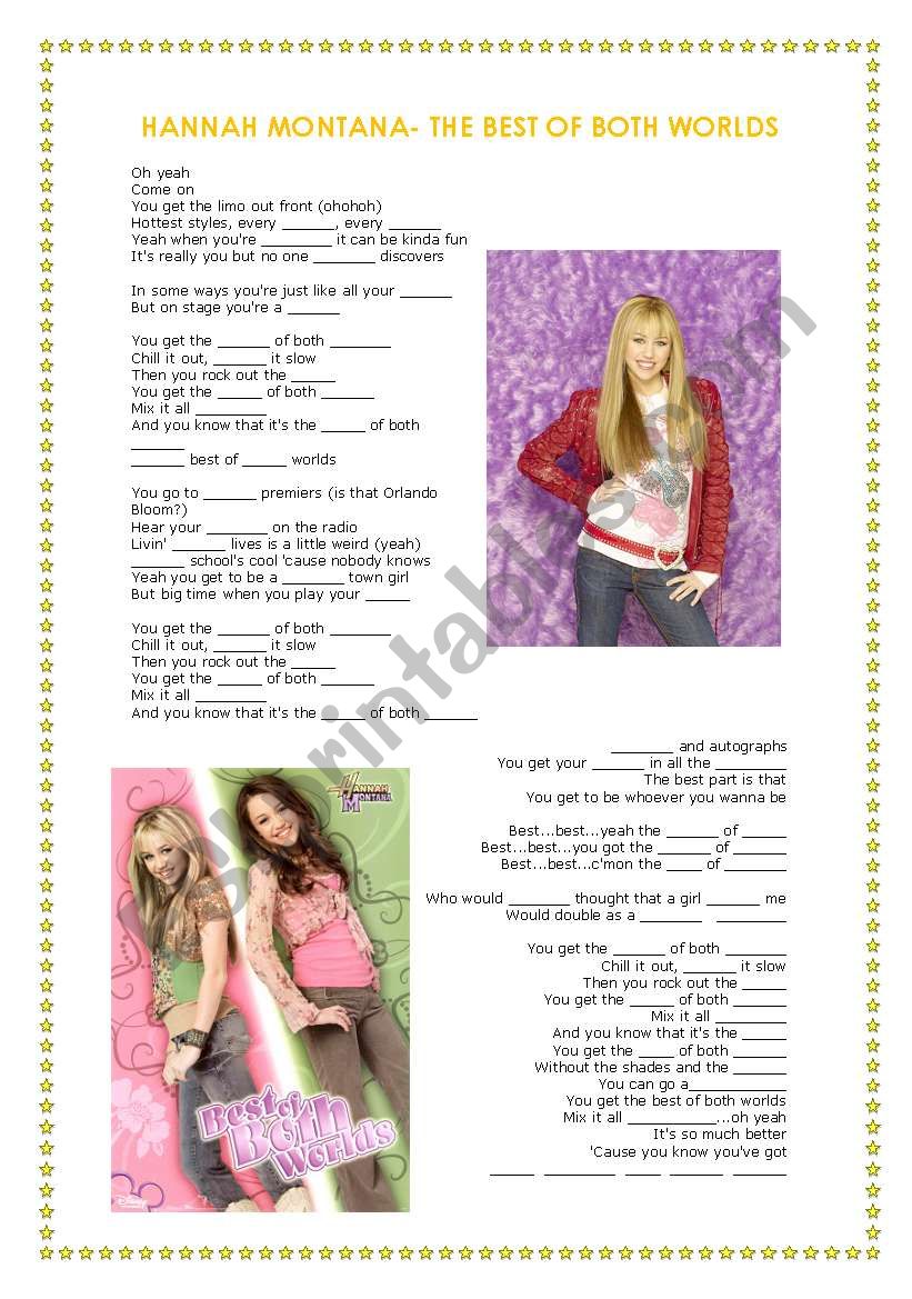 Hannah Montana- The Best of both Worlds