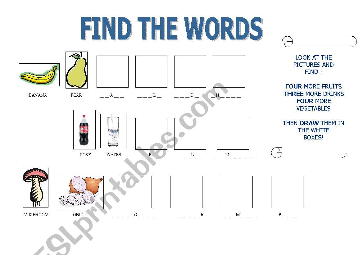 Write and draw worksheet