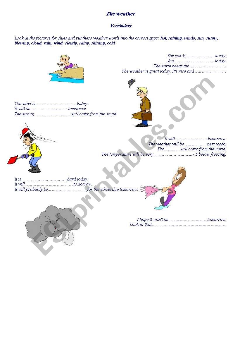 the weather worksheet