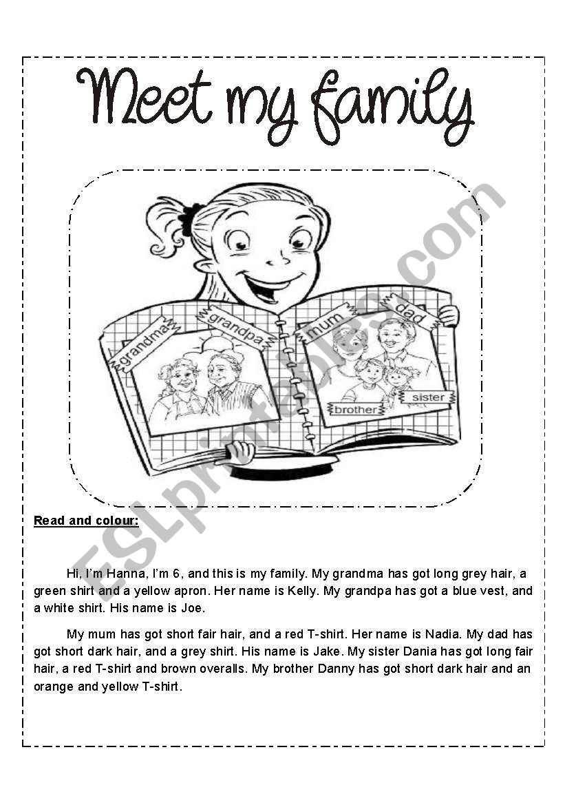 family worksheet