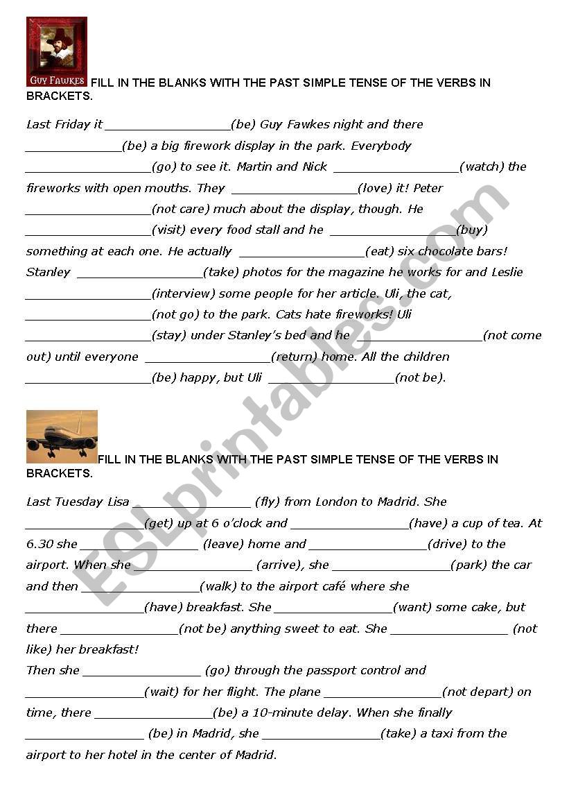 past simple worksheet