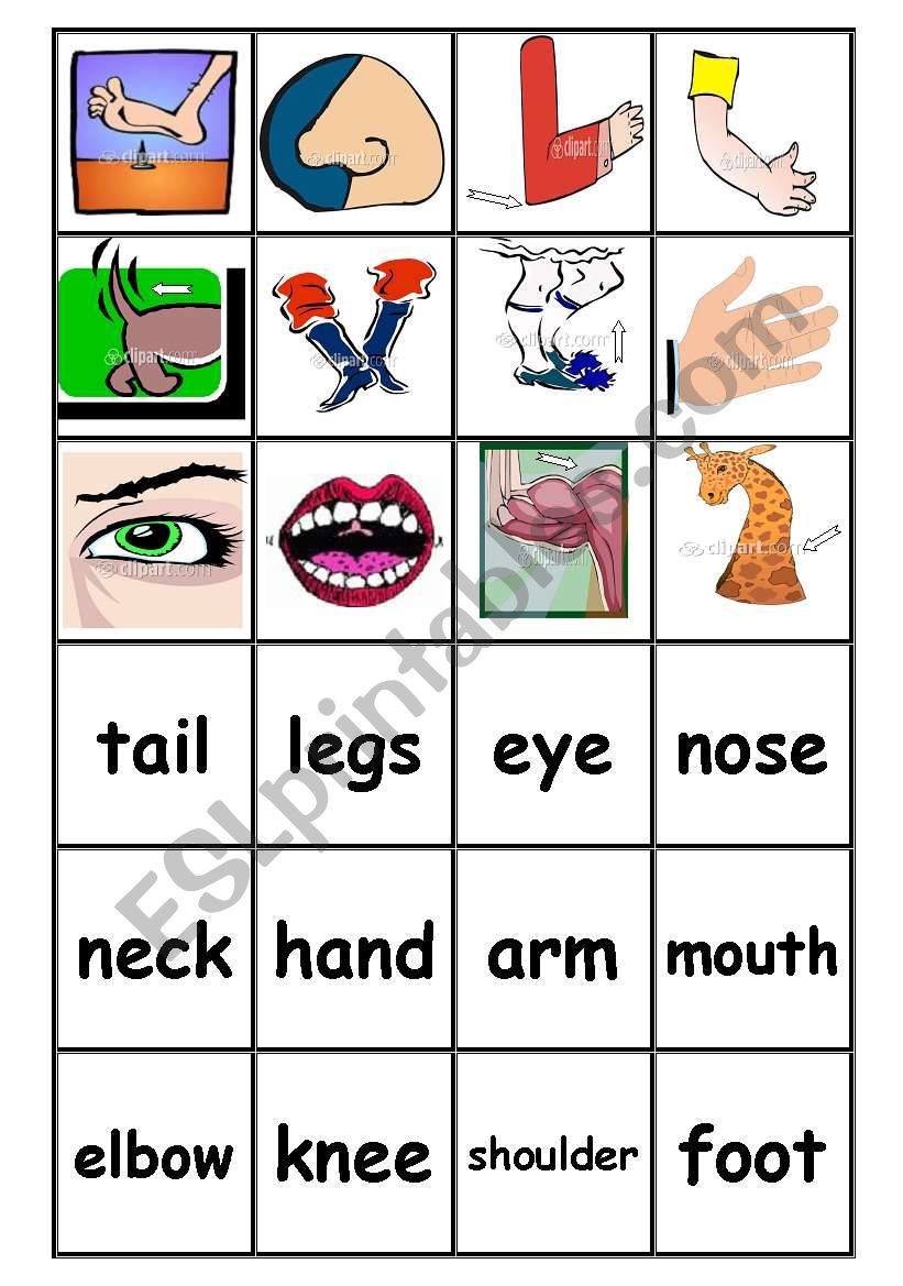 Memory Game worksheet