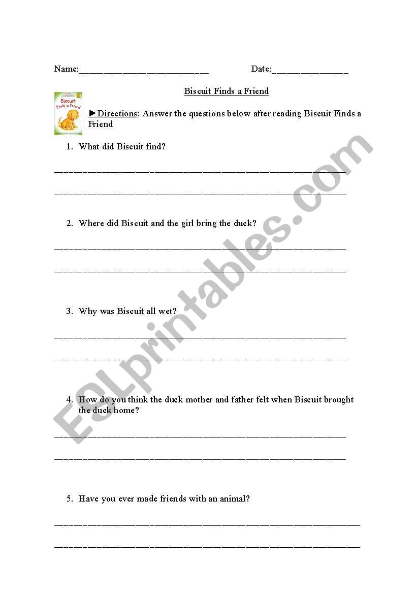 Biscuit  worksheet