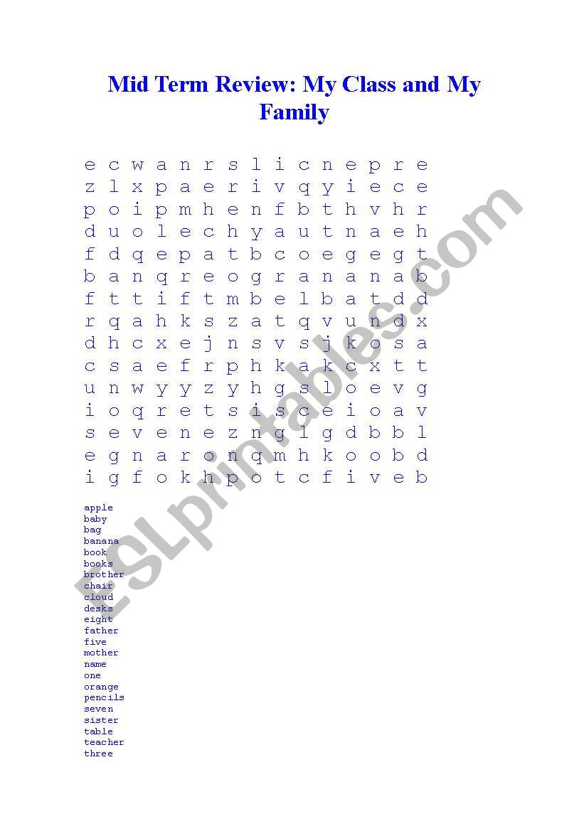 puzzle worksheet
