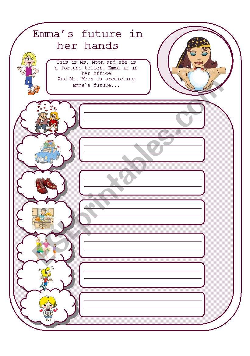 Fortune Teller worksheet