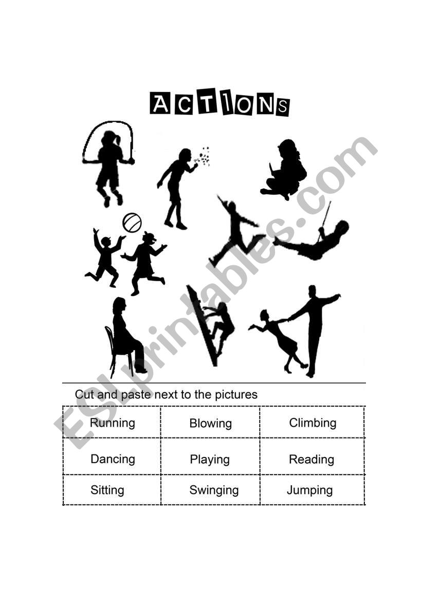 actions worksheet