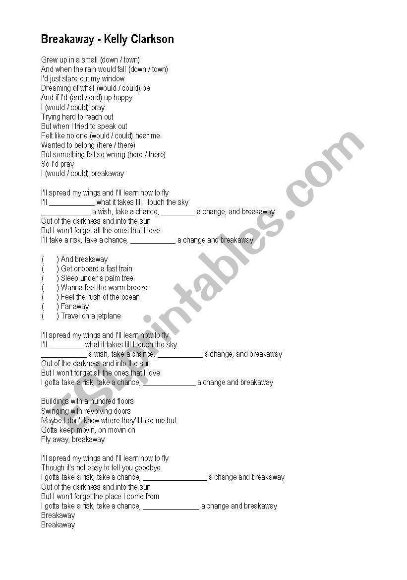 Fill the blanks worksheet