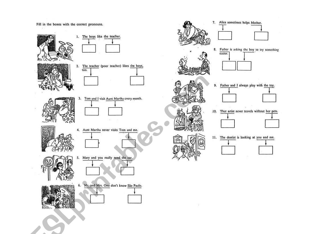 Object Pronouns worksheet