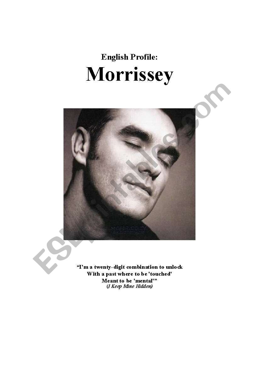 Morrissey worksheet