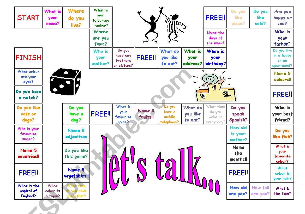 LetÂ´s talk 2 worksheet