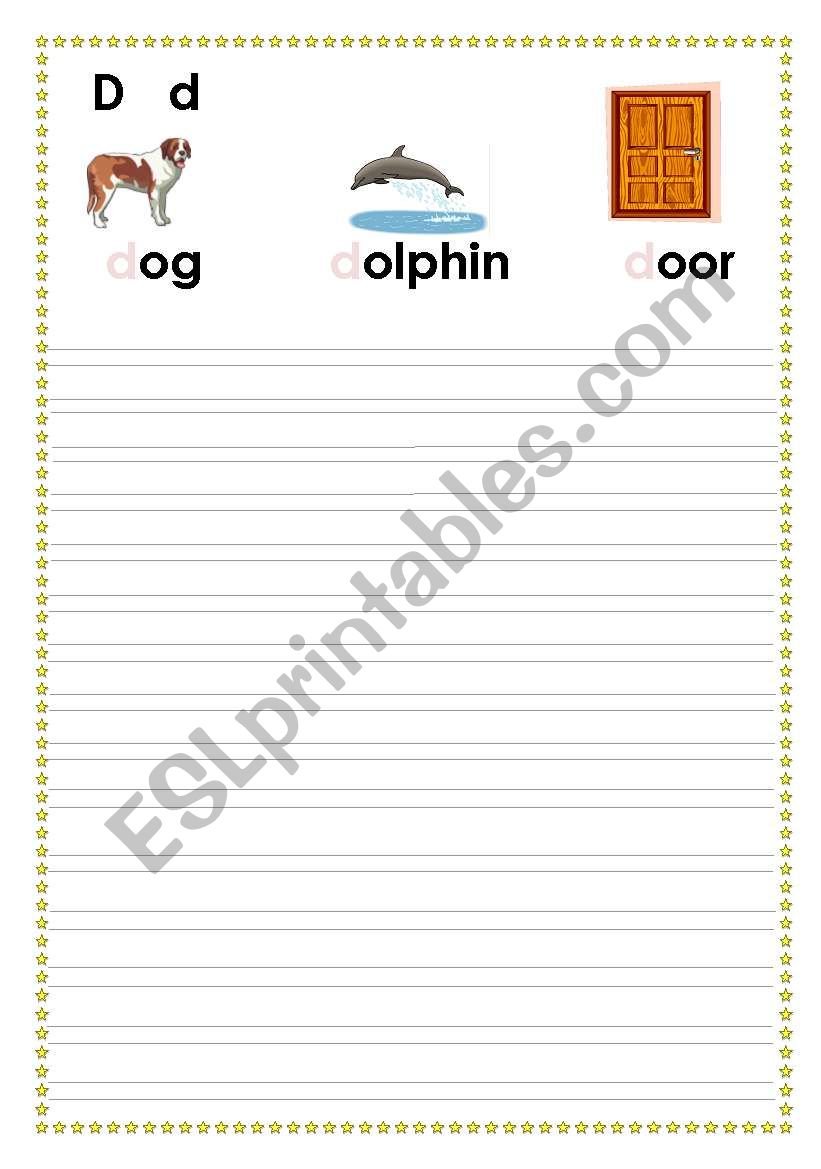 alphabet worksheet