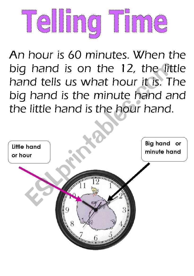 telling time worksheet