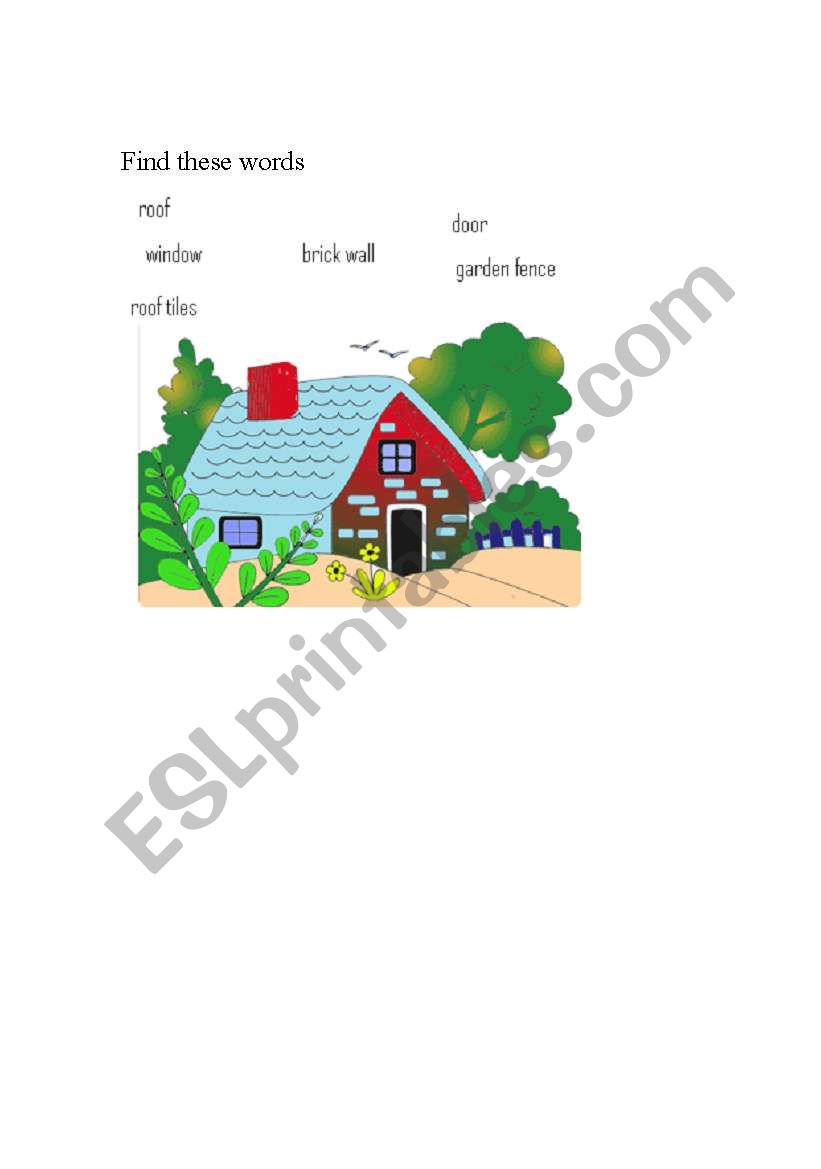 my house worksheet
